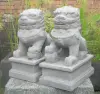 Artikelbild 2 des Artikels “Temple Löwe, 25cm Höhe , Satz von zwei, gefärbt in der Farbe antik finish “